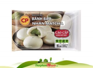 Bánh bao nhân Matcha CP - khay 270g