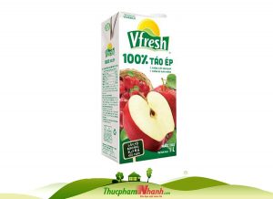 Nước táo Vfresh hộp 1L