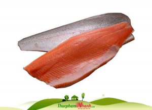Cá hồi tươi phi lê có da
