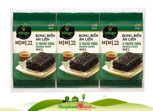 Rong biển ăn liền vị truyền thống CJ Cầu Tre Gói 5g