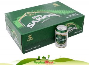 Bia SaiGon Xanh Lager Thùng 24 Lon